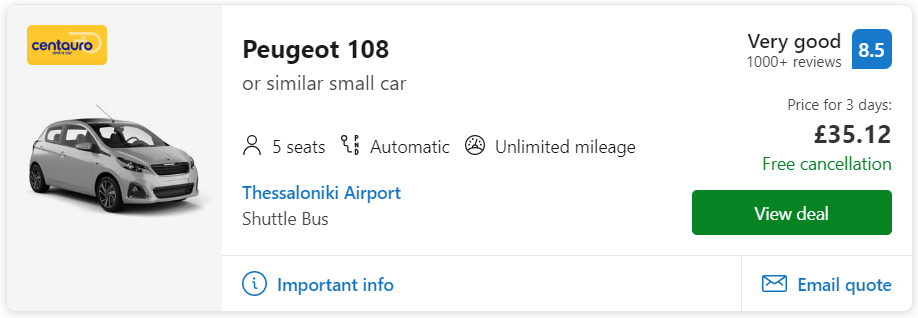 cheap car