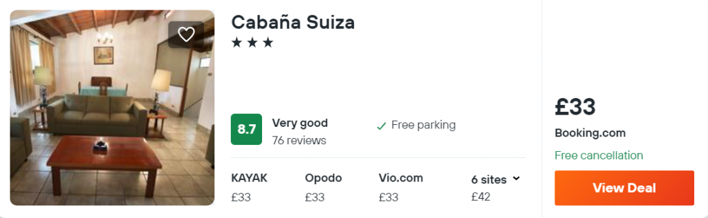 Cabaña Suiza