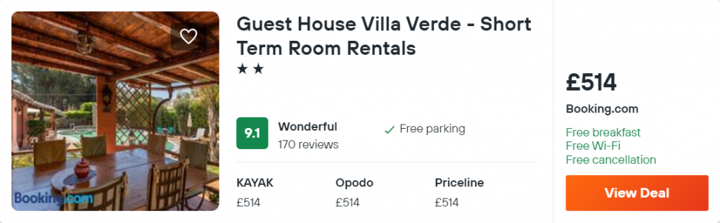 Guest House Villa Verde - Short Term Room Rentals