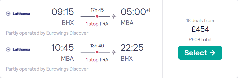 cheap flights to Kenya