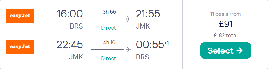 cheap flights to Greece