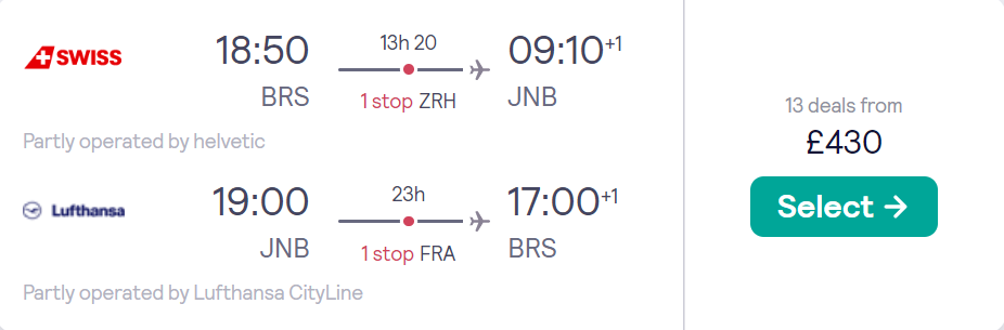 cheap flights to Africa
