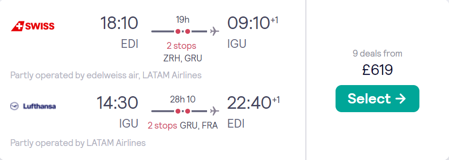 cheap flights to Brazil