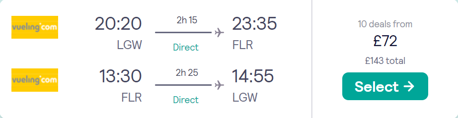 cheap flights to Italy