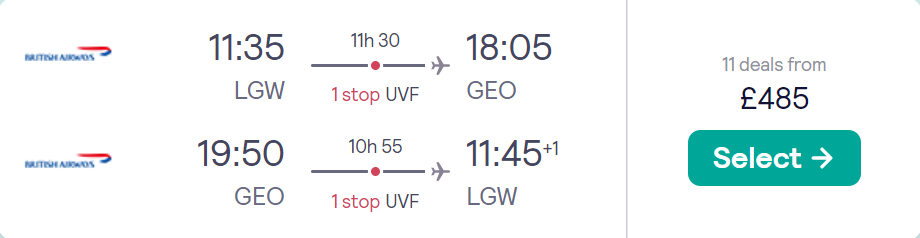 cheap flights to Guyana