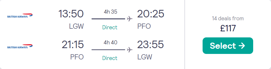 cheap flights to Cyprus
