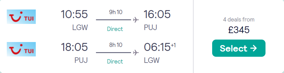 cheap flights TUI