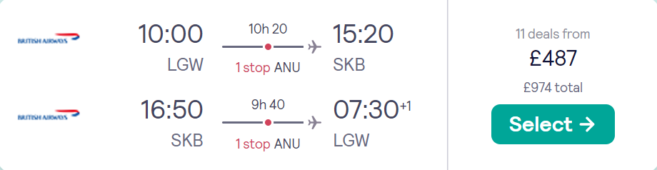 cheap flights to Saint Kitts and Nevis