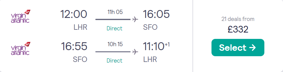 cheap flights to US
