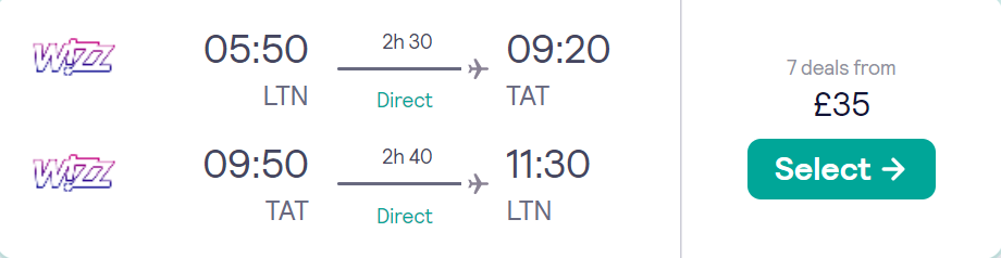 cheap flights to Slovakia