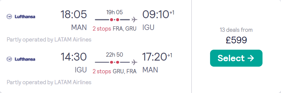 cheap flights to Brazil