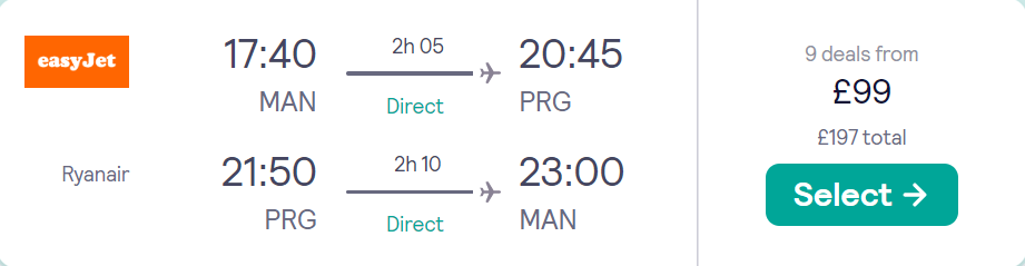cheap flights to Czechia