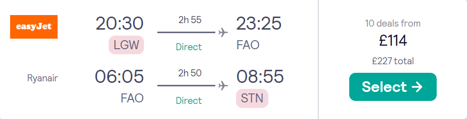 cheap flights to Portugal