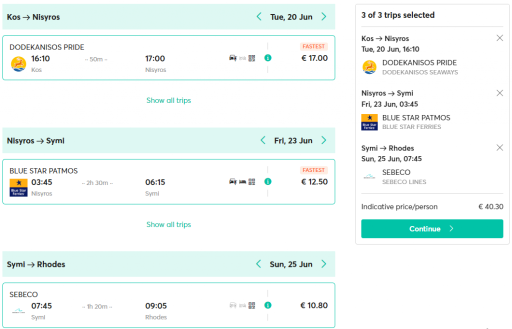 cheap ferry
