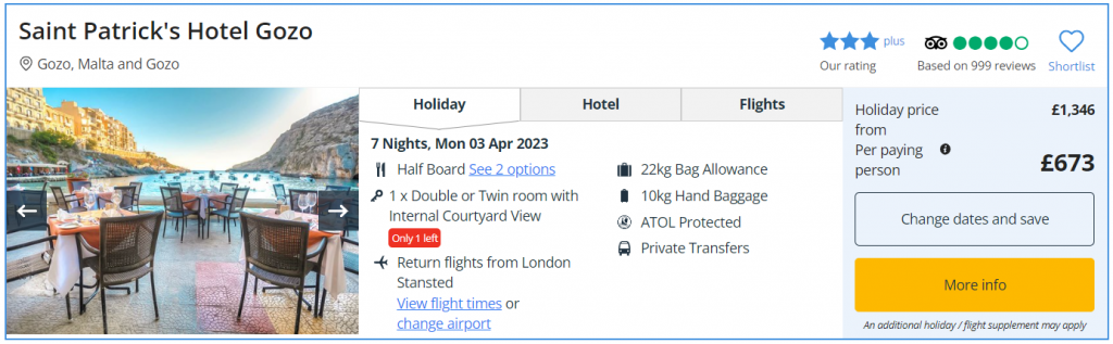 holidays in Malta