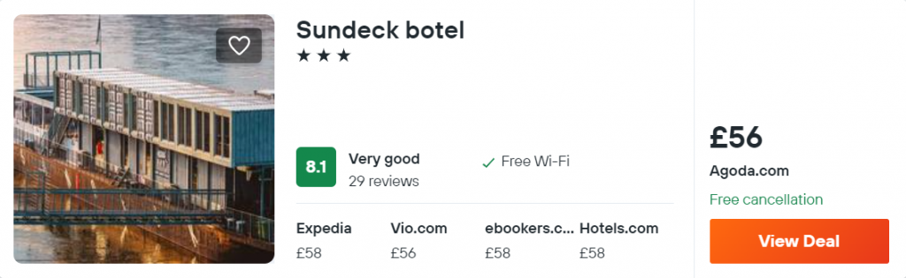 Sundeck botel