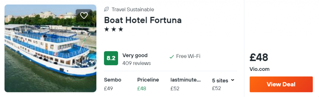 Boat Hotel Fortuna