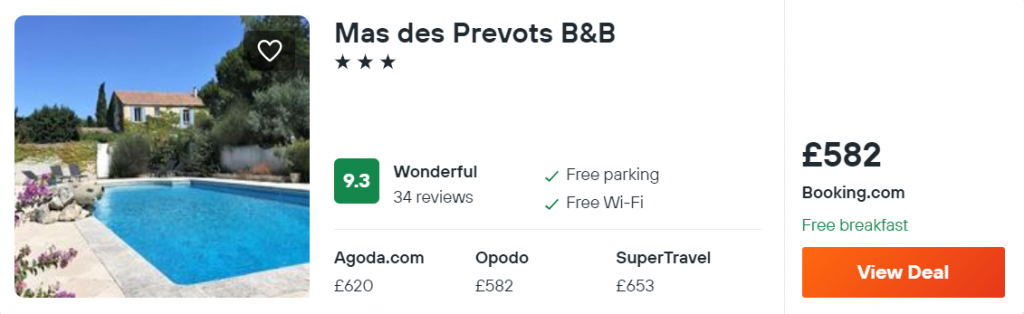 Mas des Prevots B&B