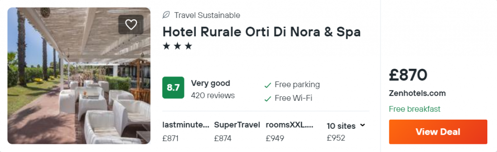Hotel Rurale Orti Di Nora & Spa
