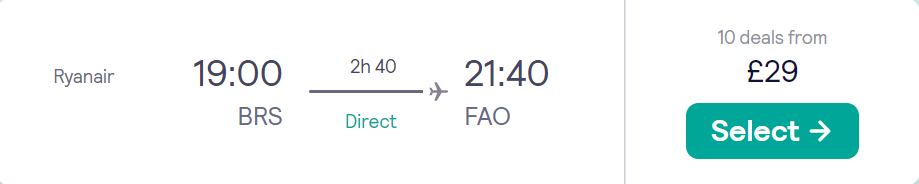 cheap flights to Portugal