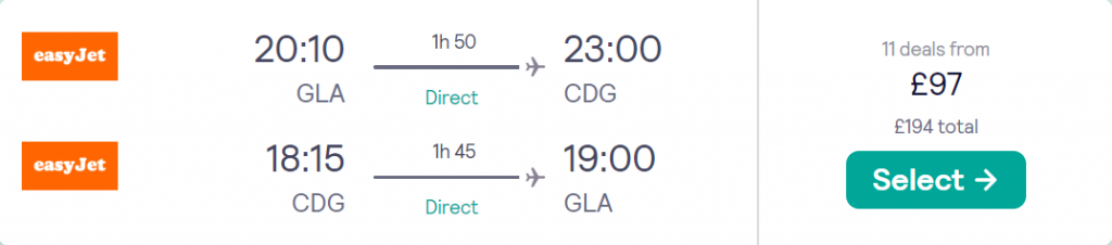 cheap flights to France