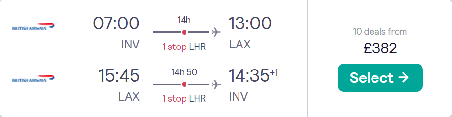 cheap flights to US