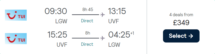 cheap flights TUI