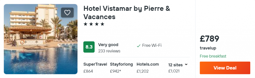 Hotel Vistamar by Pierre & Vacances