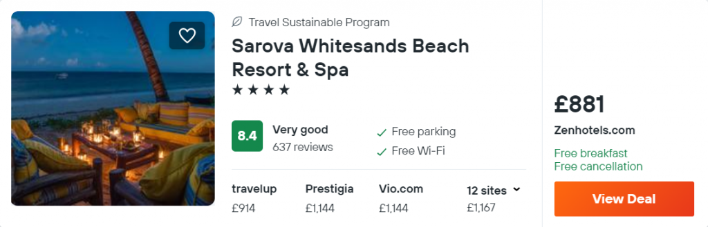 Sarova Whitesands Beach Resort & Spa