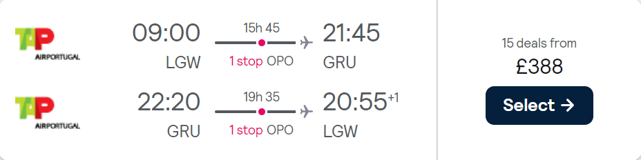 cheap flights to Brazil