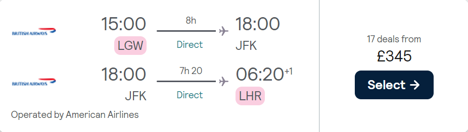 cheap flights to US