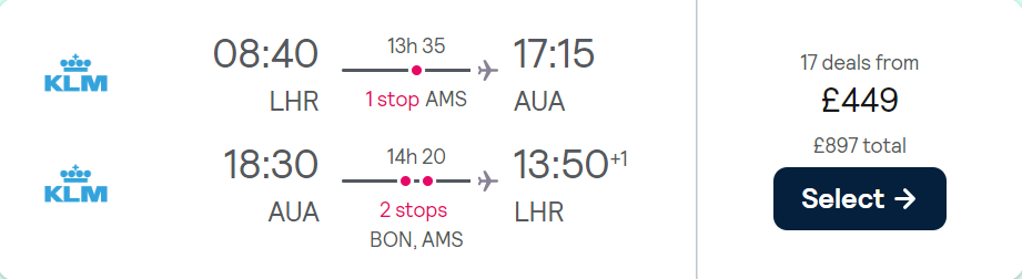 cheap flights to Aruba