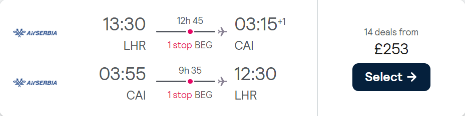 cheap flights to Egypt