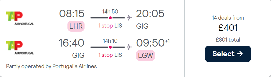 cheap flights to Brazil