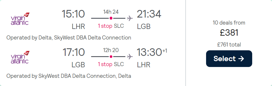 cheap flights to US