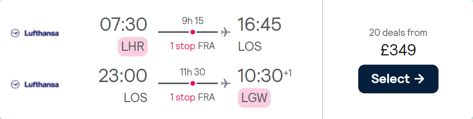 cheap flights to Nigeria