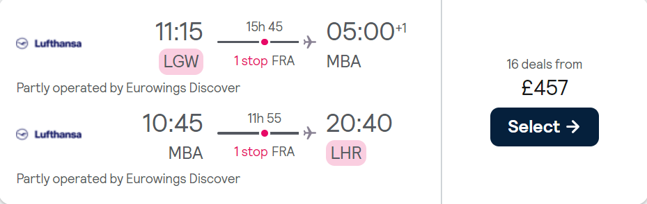 cheap flights to Kenya