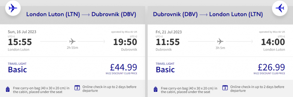 cheap flights to Croatia