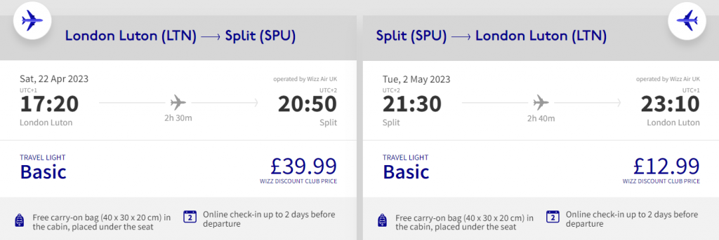 cheap flights to Croatia