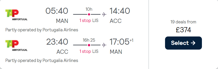cheap flights to Ghana