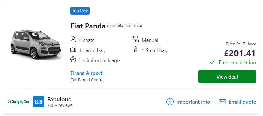 cheap car