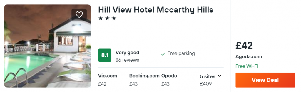 Hill View Hotel Mccarthy Hills