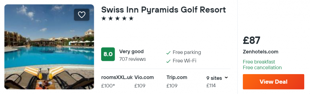 Swiss Inn Pyramids Golf Resort