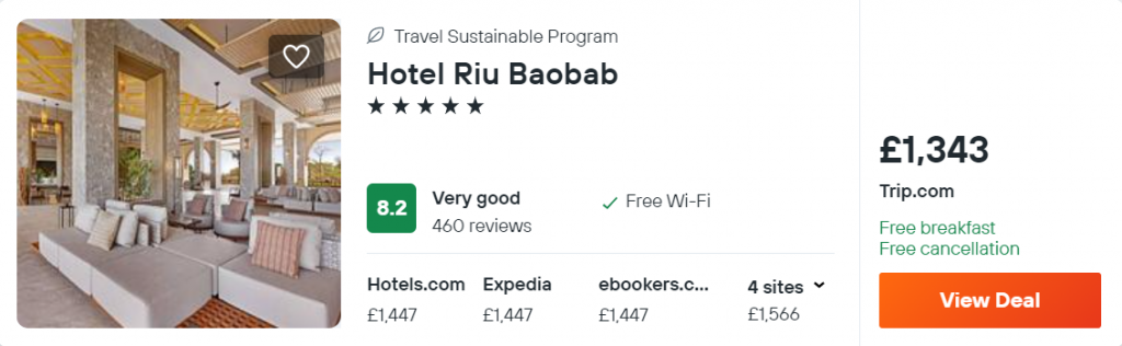 Hotel Riu Baobab