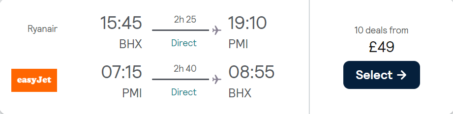 cheap flights to Spain