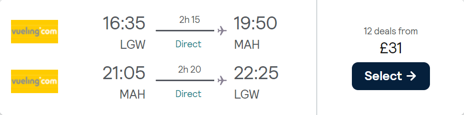 cheap flights to Spain