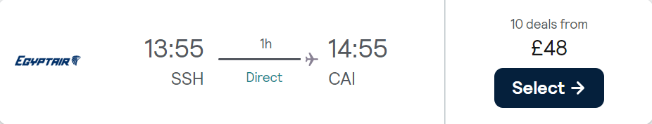 cheap flights to Egypt
