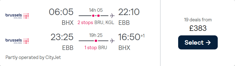 cheap flights to Uganda