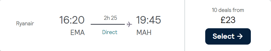 cheap flights to Spain