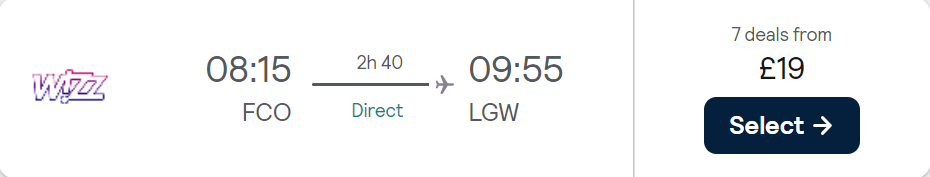 cheap flights to UK